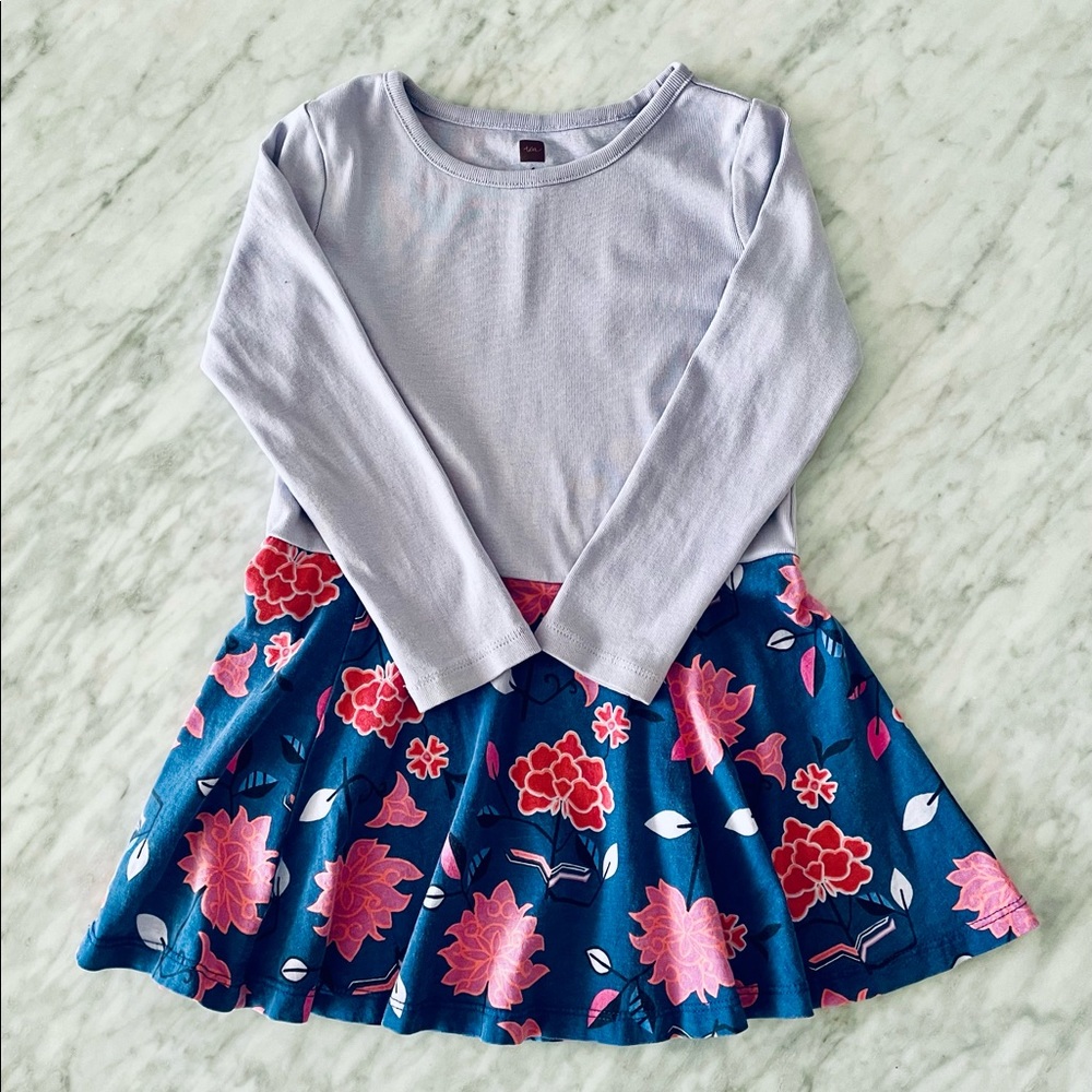 Lavender floral Tea dress 4T